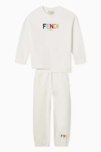 Logo Embroidered Sweatpants in Cotton