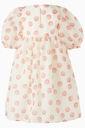 Bubble Logo Dress in Cotton