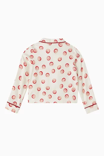 Bubble Logo Shirt in Viscose