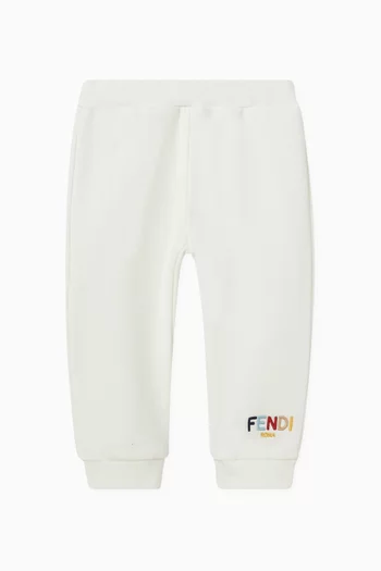 Logo Embroidered Sweatpants in Cotton