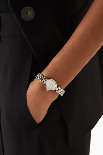 Sammy Quartz Watch in Stainless Steel, 22mm