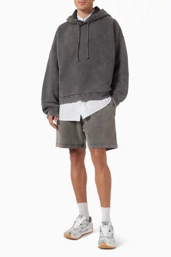 Straight-leg Shorts in Cotton