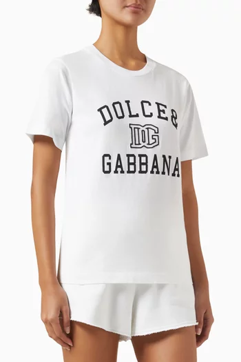 Embroidered Logo T-shirt in Jersey