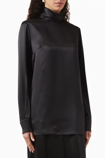 Sheer Blouse in Silk Chiffon