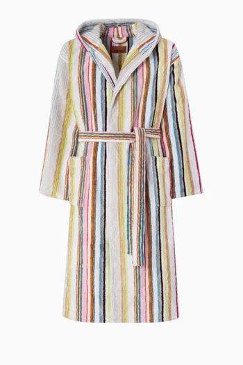 Moonshadow Hooded Bathrobe in Cotton-terry