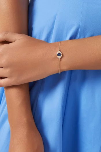 Le Bleu Bijoux Sapphire & Diamond Bracelet in 14kt Gold