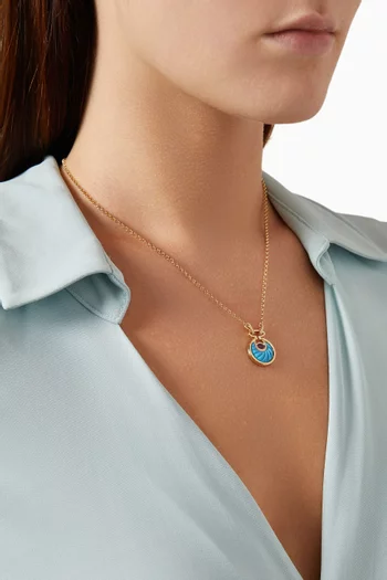 Circus Moon Necklace in 18kt Yellow Gold