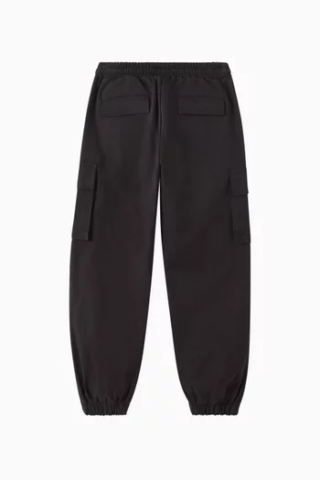Cargo Sweatpants in Stretch-cotton