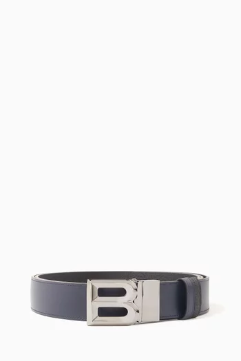 B Bold Reversible Belt in Leather