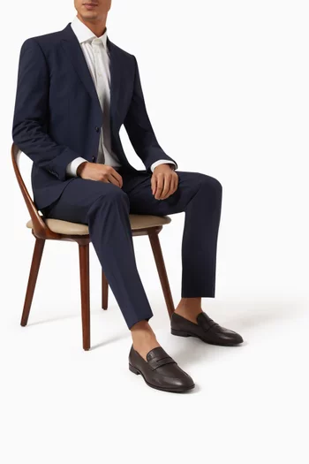 Windsor Loafers in Grained Leather