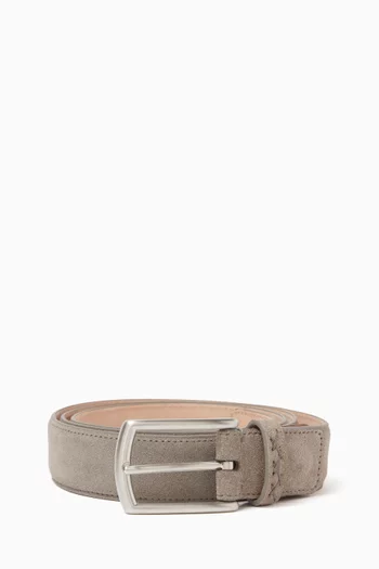 Classic Buckle Belt in Suede