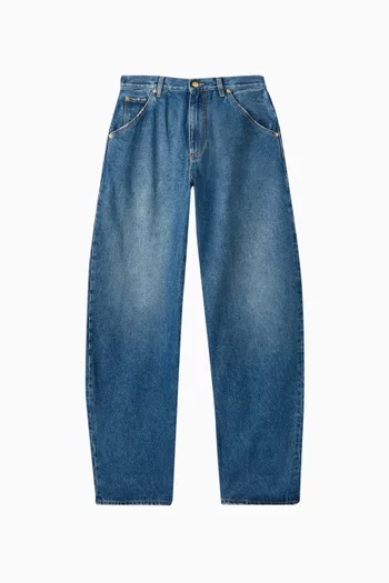 Kris Barrel-leg Jeans in Denim