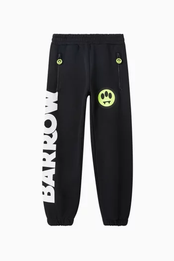 Graphic Print Sweatpants in Cotton