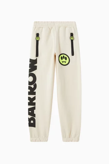 Graphic-print Sweatpants in Cotton