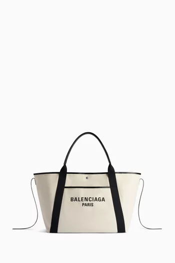 Large Biarritz Tote Bag in Cotton Canvas