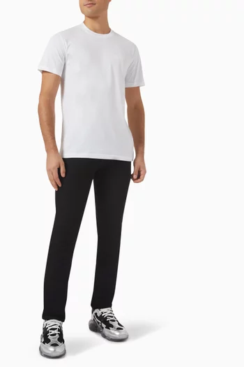 Logo Outline T-shirt in Organic Cotton-jersey