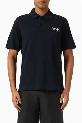 Word-press Polo Shirt in Cotton