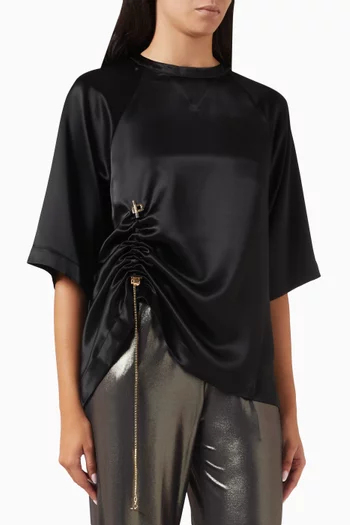 Sophia Ruched Top in Acetate