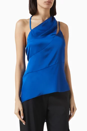 Juliette Asymmetric Top in Satin