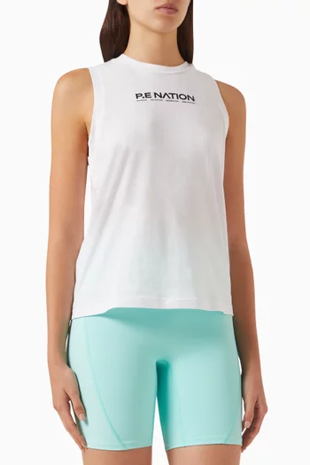 تي شيرت شافل بلا أكمام قطن عضوي