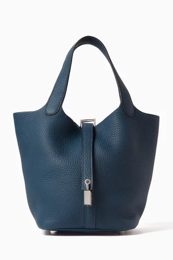 Unused Picotin 18 Bag in Clemence Leather