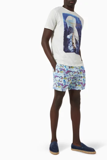 Printed T-shirt in Cotton