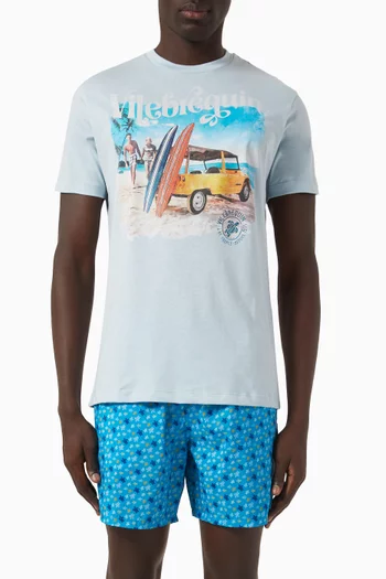 Printed T-shirt in Cotton