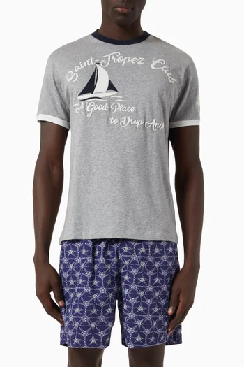 Printed T-shirt in Cotton