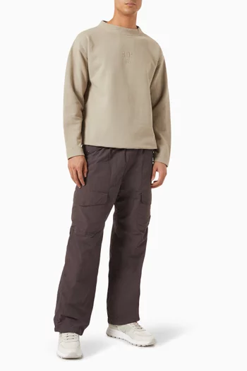 Logo-embroidered Sweatshirt in Cotton-fleece