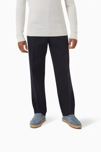 Beachside Espadrille Loafers in Softey® Suede