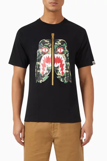 Camo Tiger-print T-shirt in Cotton