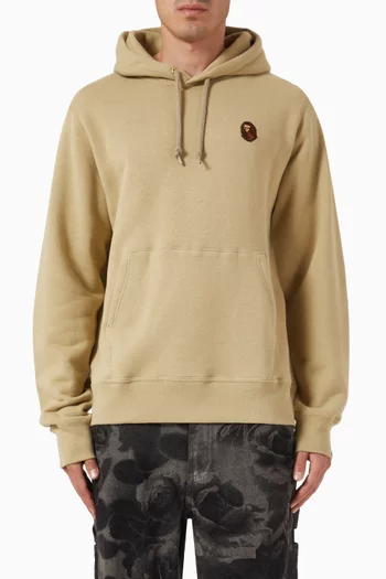 One Point Hoodie in Cotton