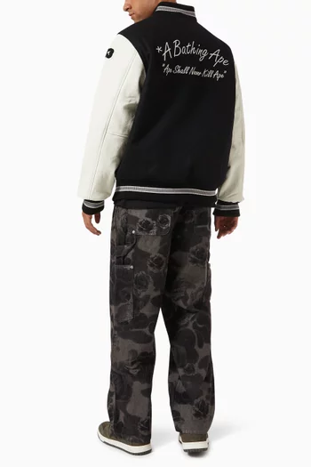 Varsity Jacket in Wool Blend