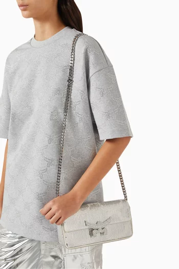 Mini Himmel Sequin Shoulder Bag
