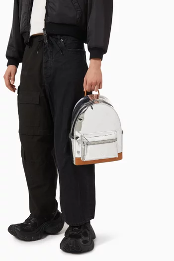 Stark Backpack in Metallic Leather