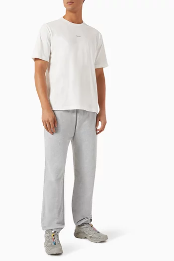 Logo-embroidered T-shirt in Organic Cotton-jersey