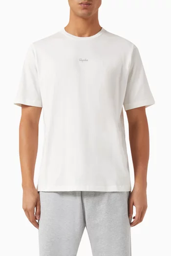 Logo-embroidered T-shirt in Organic Cotton-jersey