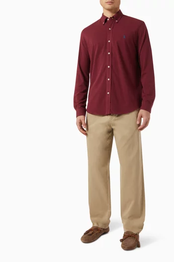 Withman Pleated Chino Pants in Twill