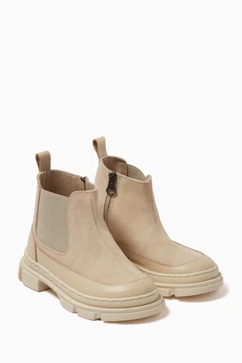 Slip-on Ankle Boots in Suede