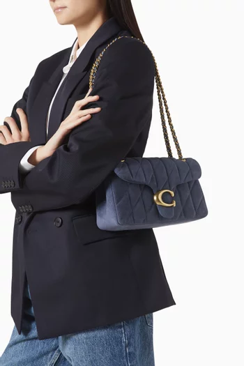 Tabby 26 Quilted Shoulder Bag in Suede