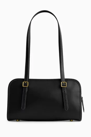 حقيبة يد سوينج بسحّاب جلد ناعم مدبوغ