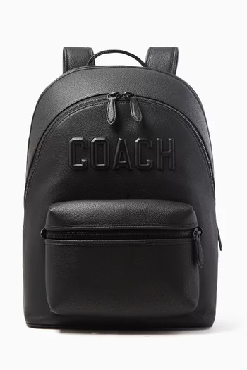 Charter Backpack in Pebbled Leather