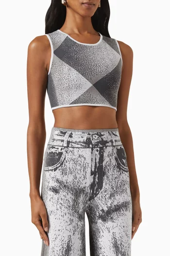 Jude Plaid Crop Top