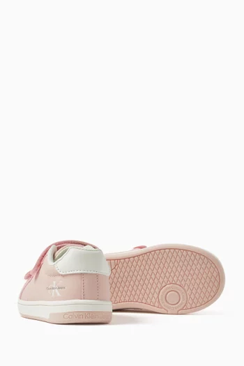 Low-cut Sneakers in Faux Leather