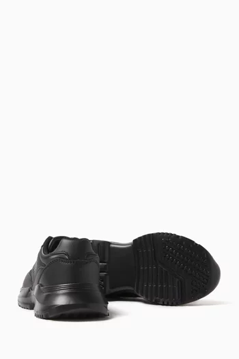 Low-cut Chunky Sneakers in Faux Leather
