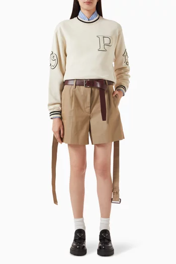 Oversized Sweatshirt in Cotton Fleece