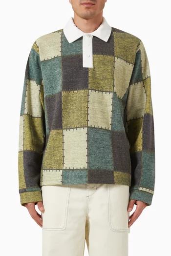 Checkers Rugby Shirt in Organic Cotton