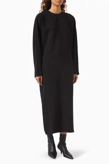 Crew Neck Midi Dress in Cady