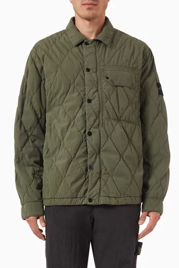 Quilted Jacket in Cotton-blend