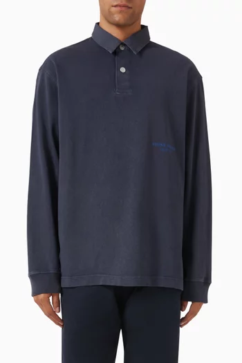 Logo-print Polo Shirt in Cotton